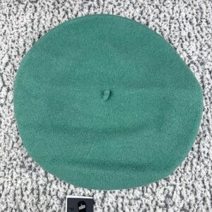 Parkhurst B.Dry Basque Beret Green Juniper 100% Wool Style 25001 NWT. READ